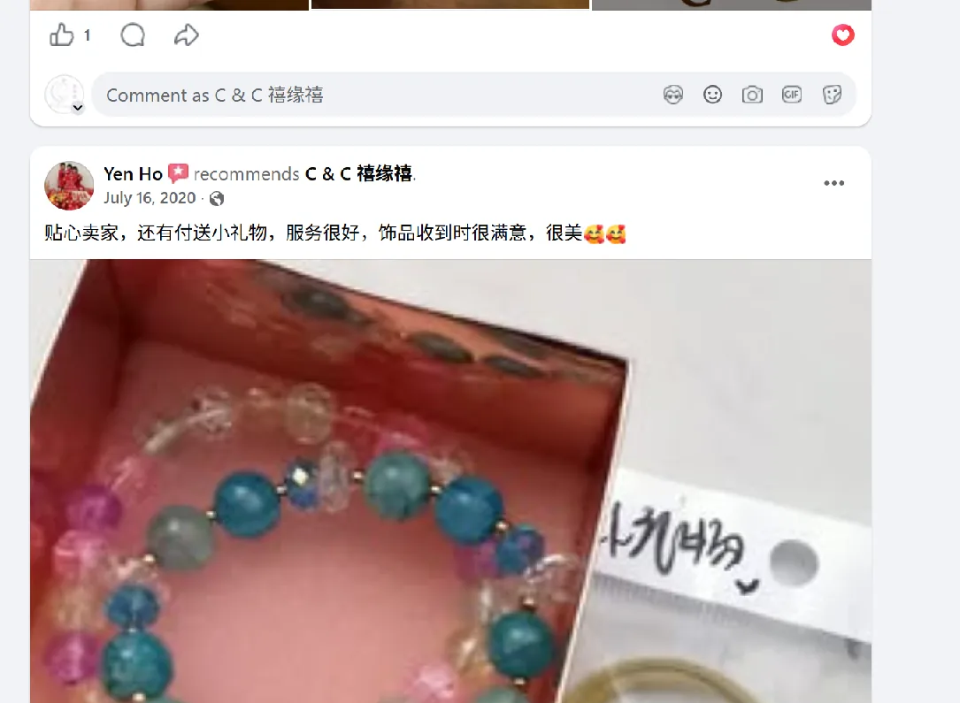 Facebook 客户评价截图 12